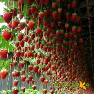 Клубника ампельная Анастасия купить по цене от 370р. в интернет-магазине «Посадика» с доставкой почтой в в Симферополе и по всей России – [изображение №1].